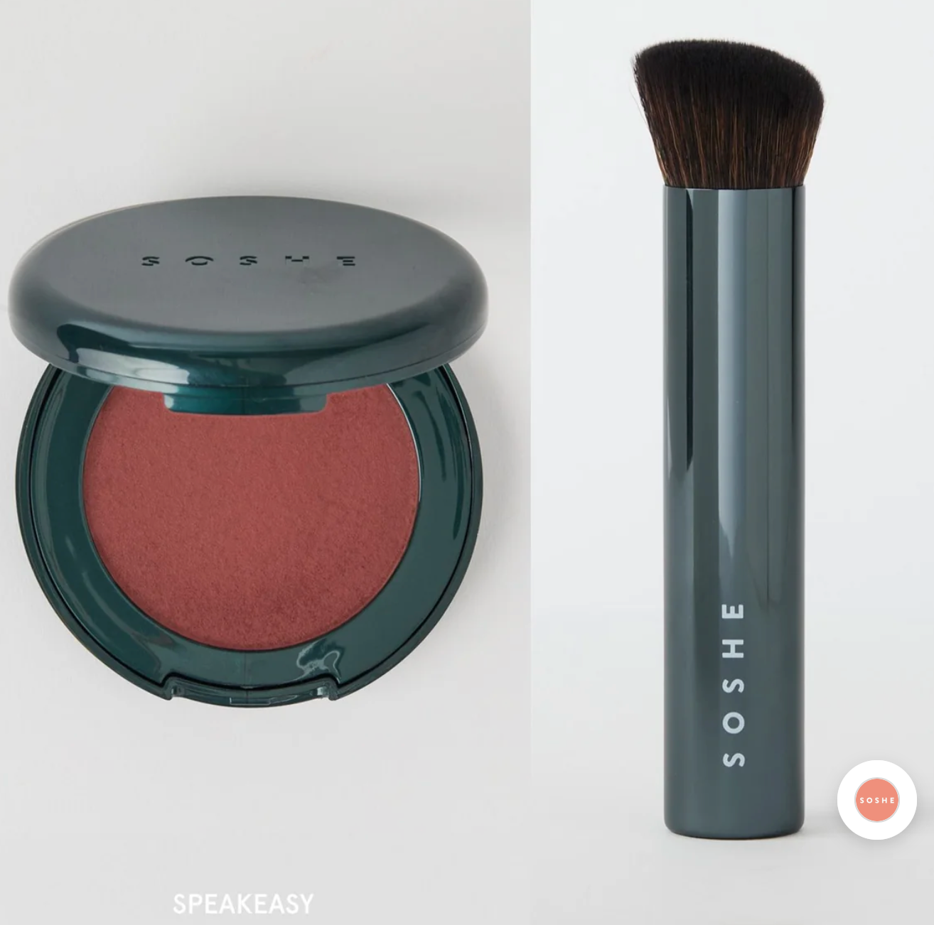 SOSHE Blurring Pillow Blush & Brush Set (Speakeasy)