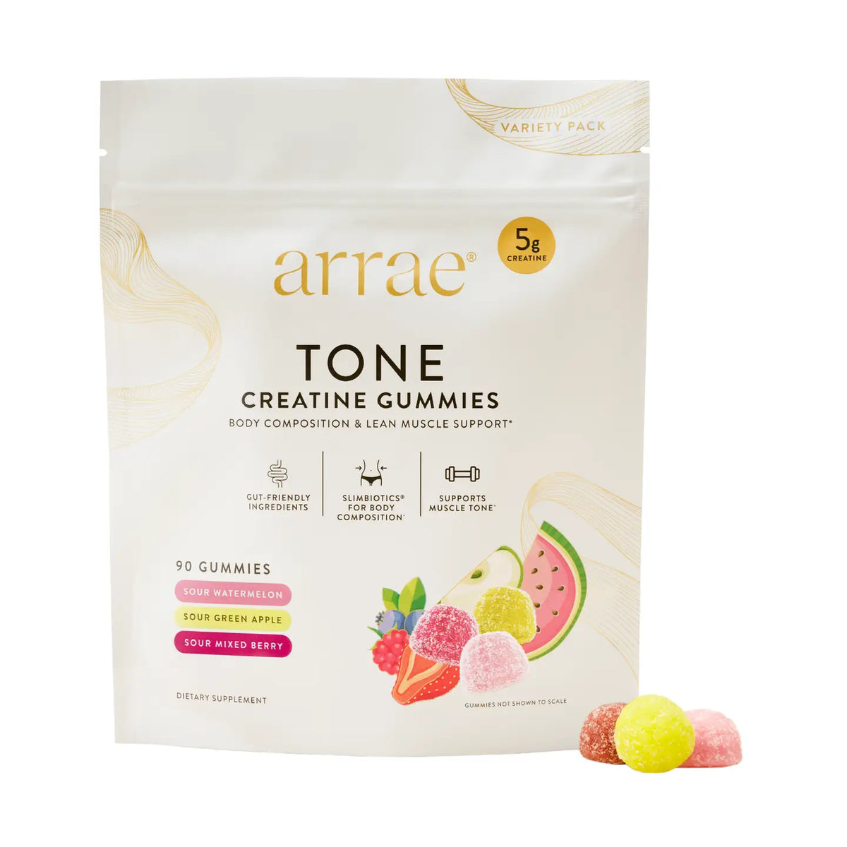 ARRAE Tone Creatine Gummy Variety Pack 90ct