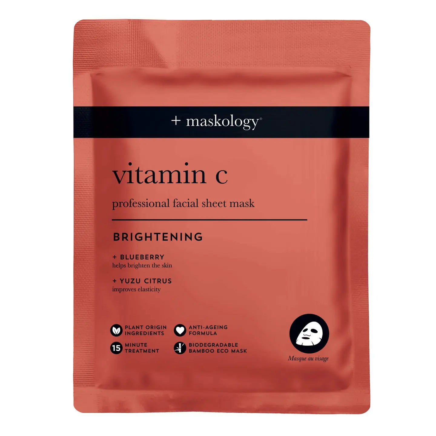 MASKOLOGY VITAMIN C BRIGHTENING SHEET MASK